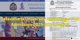 Satavahana University Karimnagar PhD Admission 2026 Begins Apply by Dec 15 Check Here
